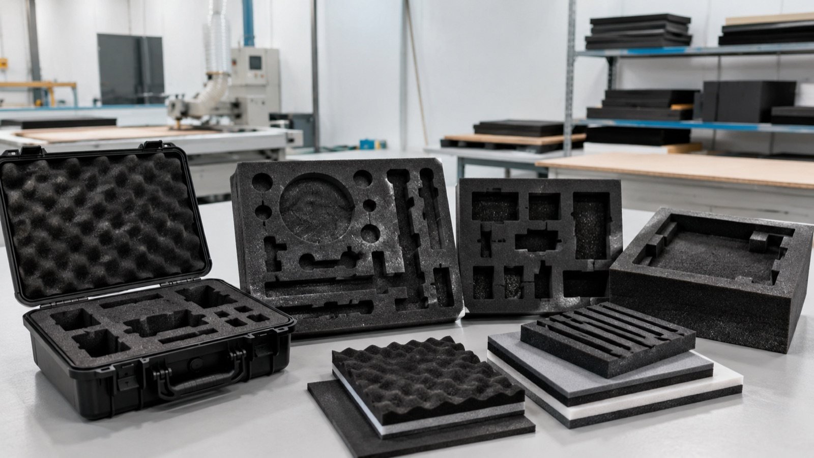Custom CNC foam inserts for protective cases and packaging